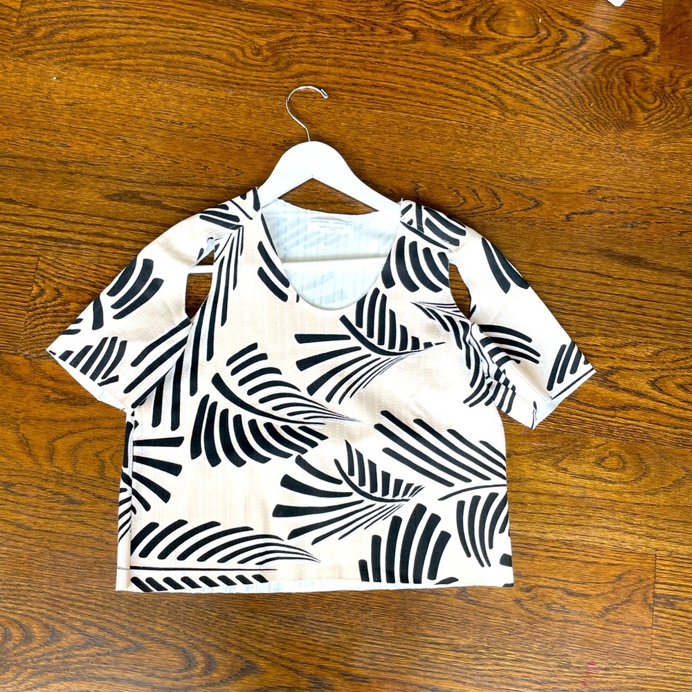Zara Collection shirt with cutouts